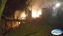 Residncia  completamente consumida em incndio no interior de So Jos do Cedro