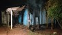 Residncia  destruda por incndio em Guaruj do Sul